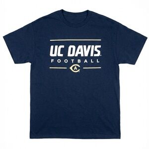 MV Sport UC Davis Football Navy Tee